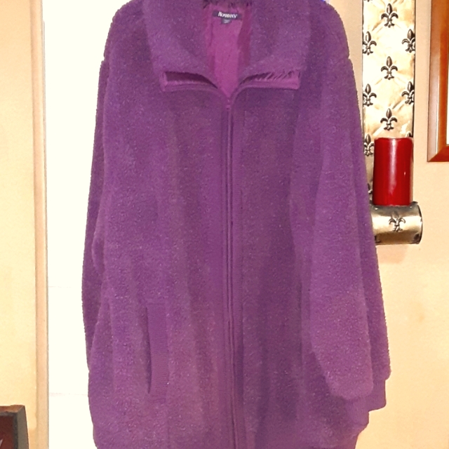 Purple 100% Polyester Coat